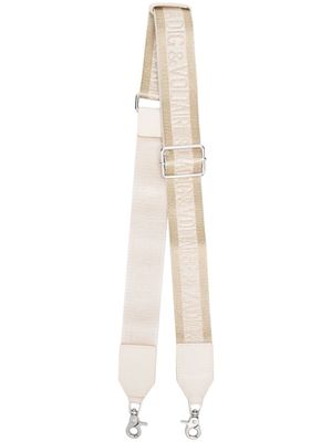 Zadig&Voltaire bride amovible à logo imprimé - Or
