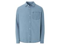 LIVERGY Heren jeans overhemd (Lichtblauw, S (37/38))