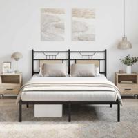 Bedframe zonder matras hout sonoma eikenkleurig 137x190 cm