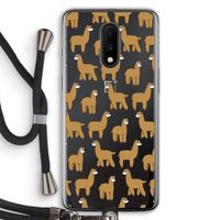Alpacas: OnePlus 7 Transparant Hoesje met koord