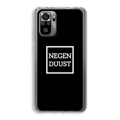 Negenduust black: Xiaomi Redmi Note 10S Transparant Hoesje