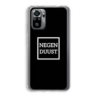 Negenduust black: Xiaomi Redmi Note 10S Transparant Hoesje
