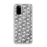 Zwanen: Samsung Galaxy S20 Transparant Hoesje