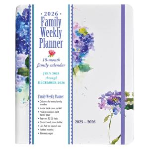 Family Weekly planner Hydrangeas (18-mnds) 2026