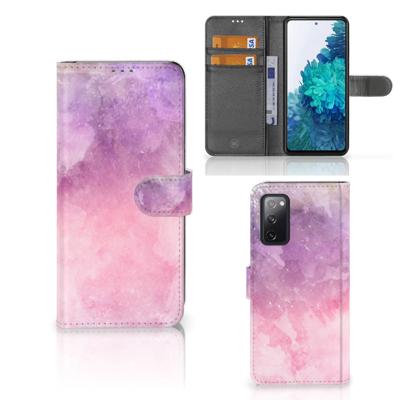 Hoesje Samsung Galaxy S20 FE Pink Purple Paint | Portemonnee hoesje