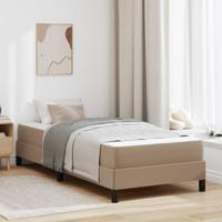 Bedframe met matras Cappuccino 90 x 190 cm Stof