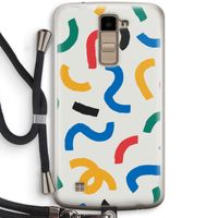 Illustratieve pop 2: LG K10 (2016) Transparant Hoesje met koord
