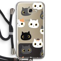 Katten: Samsung Galaxy A5 (2017) Transparant Hoesje met koord