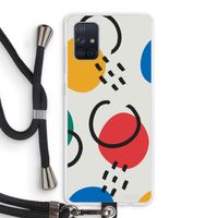 Illustratieve pop 3: Samsung Galaxy A71 Transparant Hoesje met koord Illustratieve pop 3: Samsung Galaxy A71 Transparant Hoesje met koord