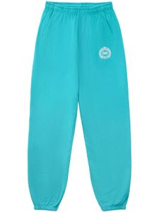 Sporty & Rich pantalon de jogging Crest en coton - Bleu