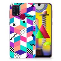 Samsung Galaxy M31 | TPU Hoesje | Blokken Kleurrijk