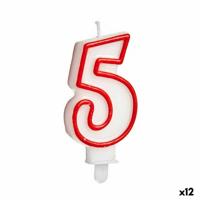 Kaars Verjaardag Cijfer 5 (12 Stuks)