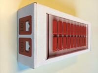 Garderobenummers rood genummerd 001-100