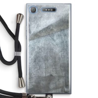 Grey Stone: Sony Xperia XZ1 Transparant Hoesje met koord