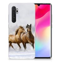Xiaomi Mi Note 10 Lite | TPU Hoesje | Paarden
