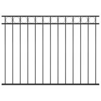 VidaXL Schuttingpaneel staal 1,7x1,2 m zwart