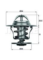 Thermostaat, koelvloeistof MAHLE, u.a. für Audi, VW, Seat, Trabant, Ford, Skoda, ARO, Ford Otosan - thumbnail