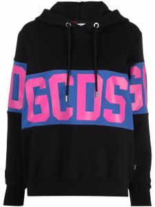 GCDS hoodie à logo imprimé - Noir