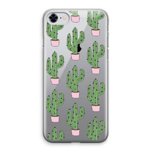 Cactus Lover: iPhone 8 Transparant Hoesje
