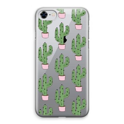 Cactus Lover: iPhone 8 Transparant Hoesje