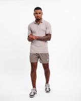 Malelions Signature Polo Heren Taupe/Wit - Maat XS - Kleur: Taupe | Soccerfanshop