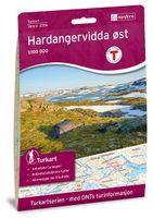 Wandelkaart 2556 Turkart Hardangervidda Øst | Nordeca - thumbnail