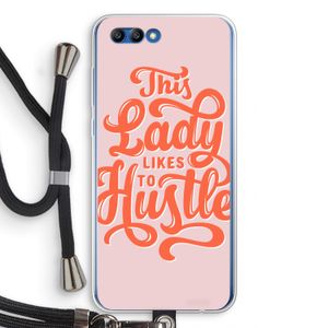 Hustle Lady: Honor 10 Transparant Hoesje met koord