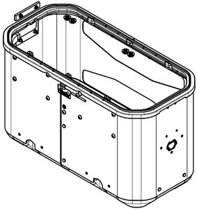 GIVI DLM36 Monokey Onderschaal, & deksel voor koffers op de moto, Aluminium Links