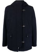 Fay toggle hooded jacket - Bleu - thumbnail