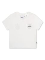 BOSS Kidswear t-shirt en coton à logo brodé - Blanc - thumbnail