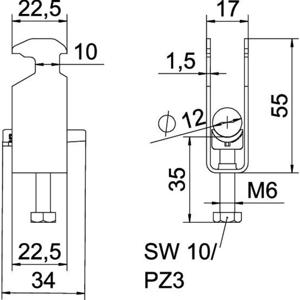 OBO Bettermann 1186403 Beugelklem 1 stuk(s)