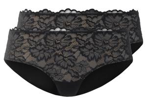 esmara 2 dames hipsters (Zwart, L (44/46))