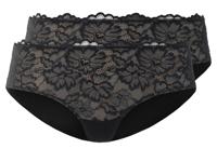 esmara 2 dames hipsters (Zwart, L (44/46))