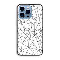 Geometrische lijnen zwart: iPhone 13 Pro Max Biologisch afbreekbaar hoesje