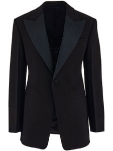 Ferragamo veste de smoking à simple boutonnage - Noir