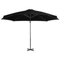 The Living Store Parasol - Hangend - Zwart - 300x238 cm - UV-beschermend - Aluminium - thumbnail