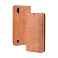 Magnetische Buckle retro Crazy Horse textuur horizontale Flip lederen case voor ZTE Blade A7 (2019) met houder & kaartsleuven & fotolijstjes (bruin)