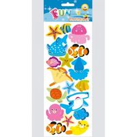 Kinder zeedieren stickers haaien en roggen   -