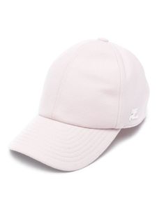 Courrèges casquette à logo appliqué - Rose