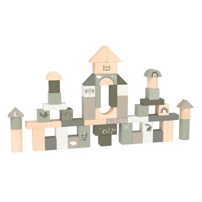 Label Label Houten blokken Olijf Groen 50 stuks