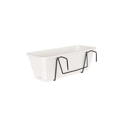 ARTEVASI Venezia Planter Kit met waterreserve - 10 L - 49 x 19,5 x 16,6 cm - Wit