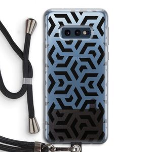 Crazy pattern: Samsung Galaxy S10e Transparant Hoesje met koord
