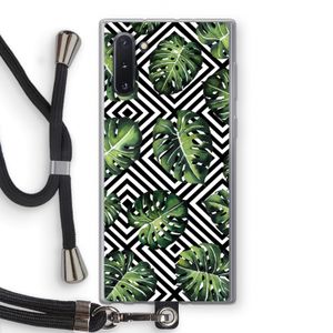 Geometrische jungle: Samsung Galaxy Note 10 Transparant Hoesje met koord