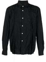 Black Comme Des Garçons chemise à effet usé - Noir - thumbnail