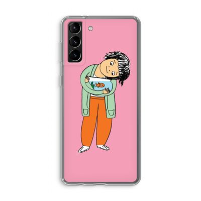 Visknuffel: Samsung Galaxy S21 Plus Transparant Hoesje