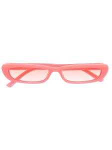 Linda Farrow x The Attico lunettes de soleil Thea à monture carrée - Rose