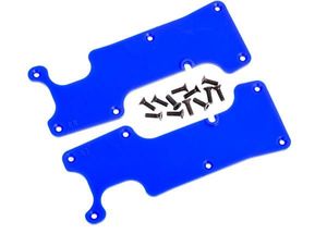 Traxxas - Suspension arm covers, blue, rear (left and right)/ 2.5x8 CCS (12) (TRX-9634X)