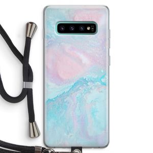Fantasie pastel: Samsung Galaxy S10 Plus Transparant Hoesje met koord
