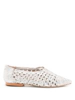 Sarah Chofakian ballerines Sapatilha Mykonos à design tressé - Argent