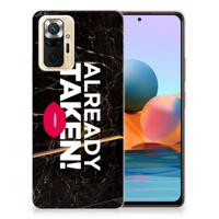 Xiaomi Redmi Note 10 Pro | Siliconen hoesje | met naam Already Taken Black